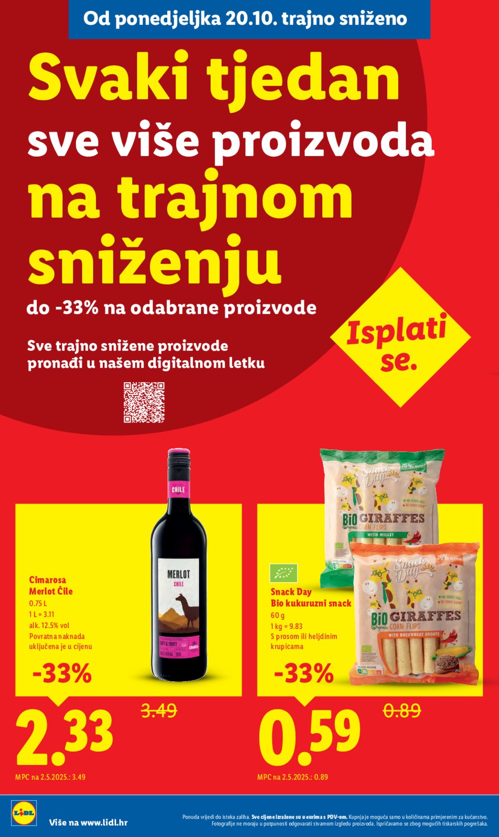 Lidl katalog Super ponuda od ponedjeljka 20.10.-26.10.2025.