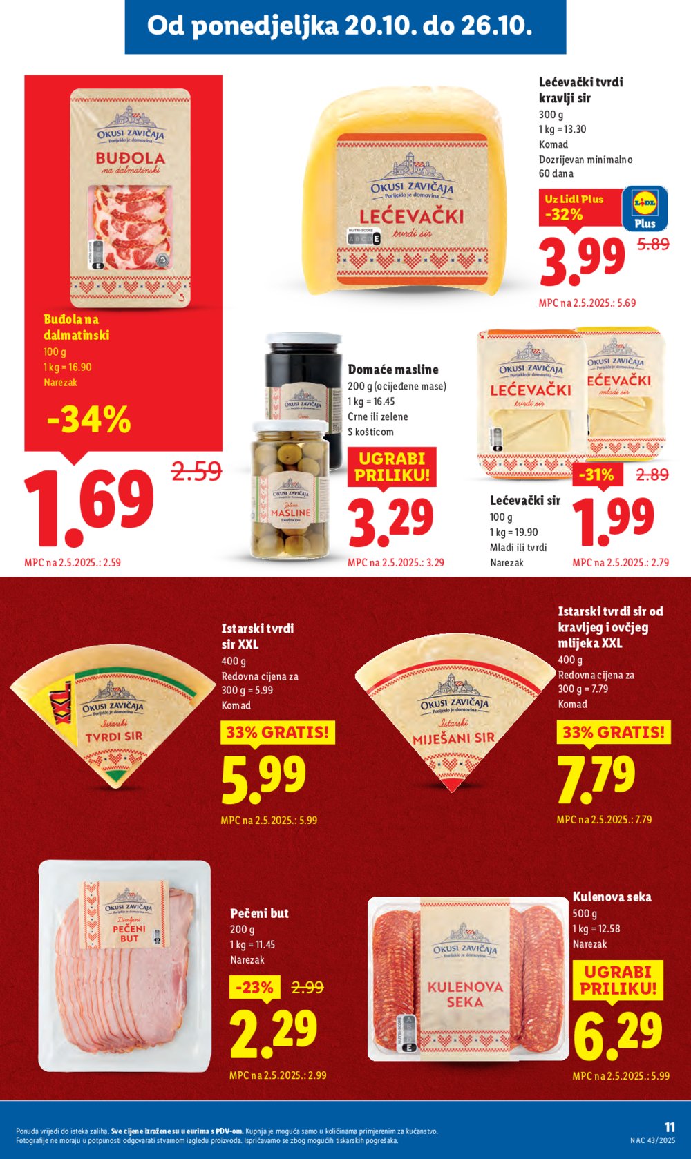 Lidl katalog Super ponuda od ponedjeljka 20.10.-26.10.2025.