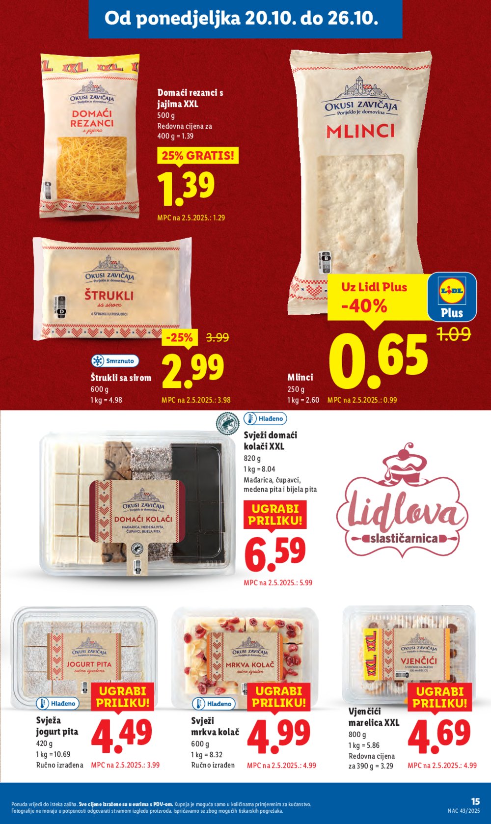 Lidl katalog Super ponuda od ponedjeljka 20.10.-26.10.2025.