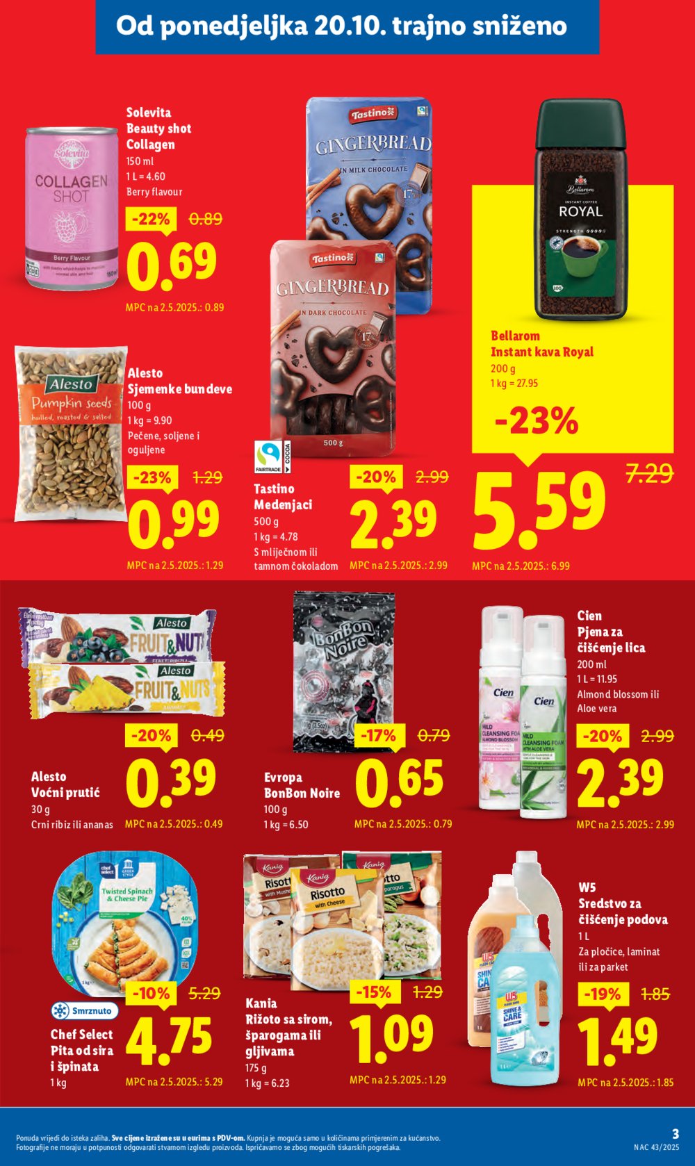 Lidl katalog Super ponuda od ponedjeljka 20.10.-26.10.2025.
