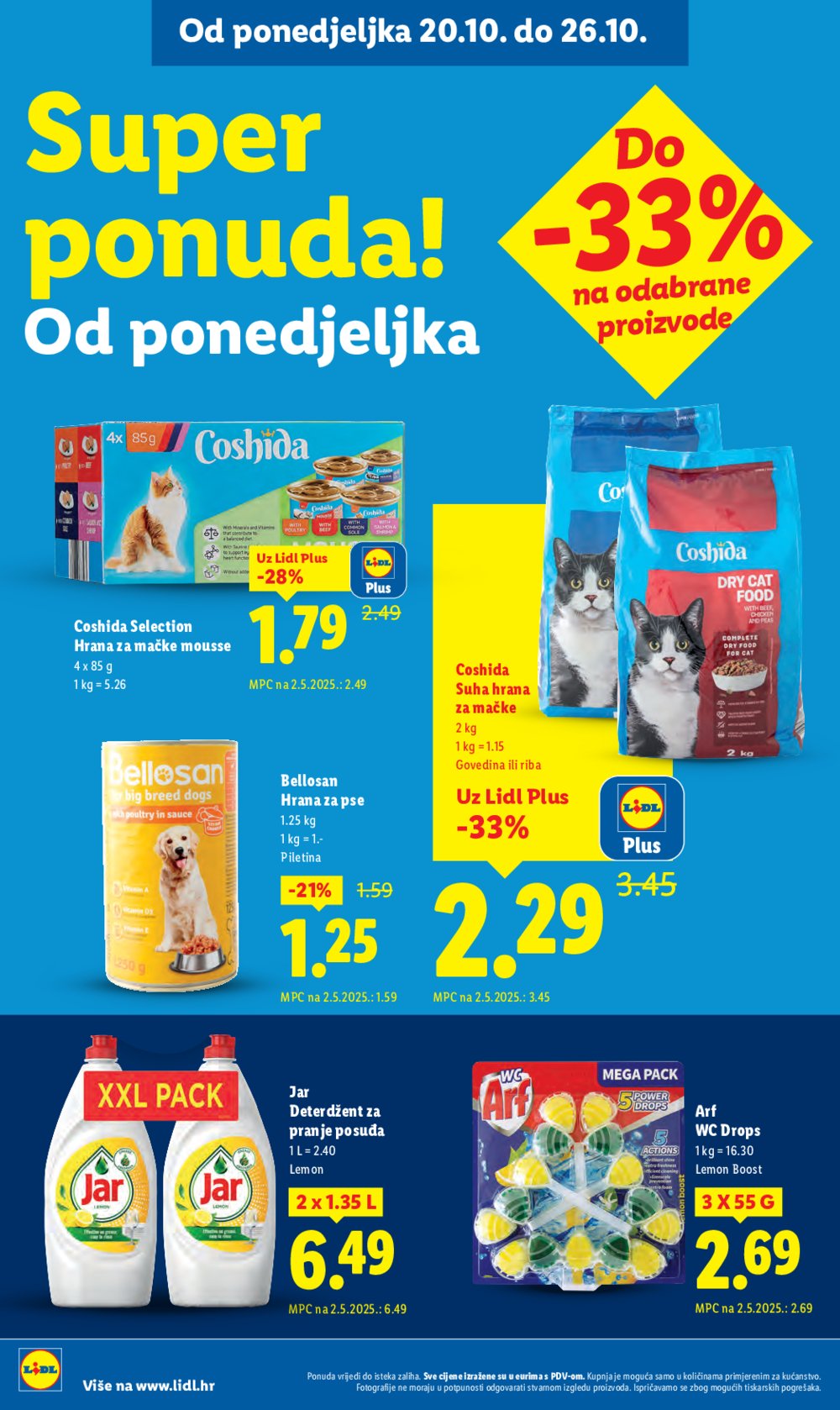 Lidl katalog Super ponuda od ponedjeljka 20.10.-26.10.2025.