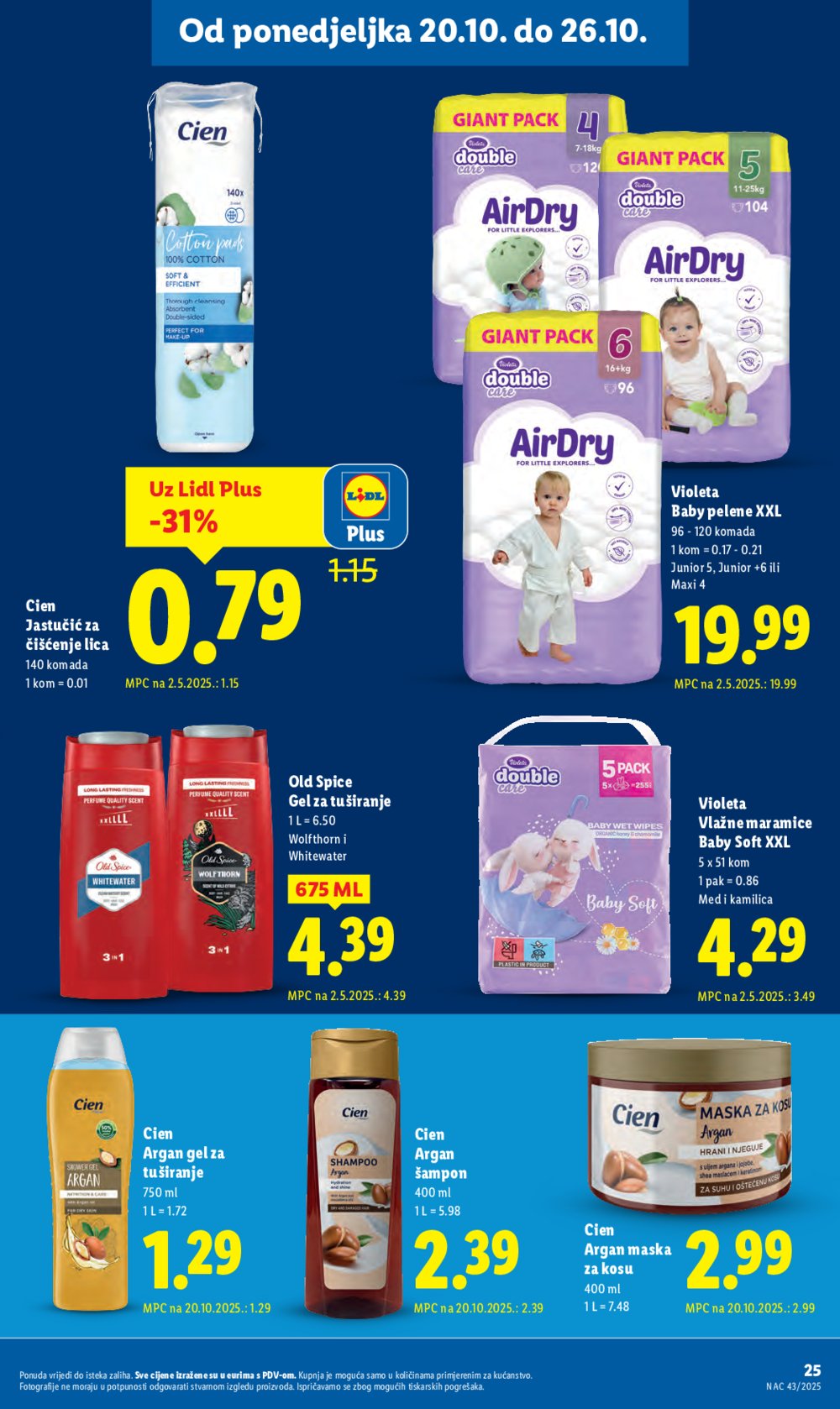 Lidl katalog Super ponuda od ponedjeljka 20.10.-26.10.2025.