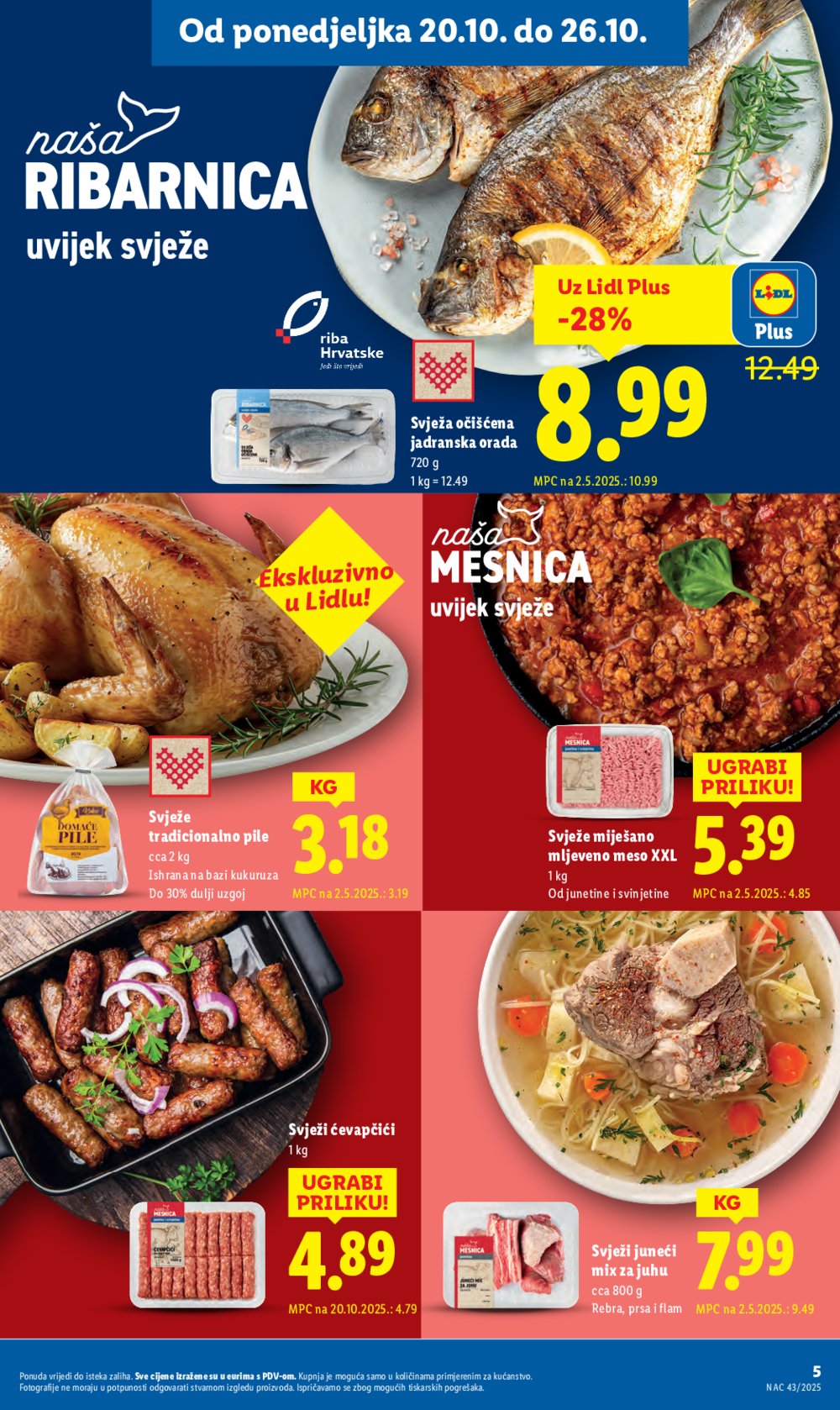 Lidl katalog Super ponuda od ponedjeljka 20.10.-26.10.2025.