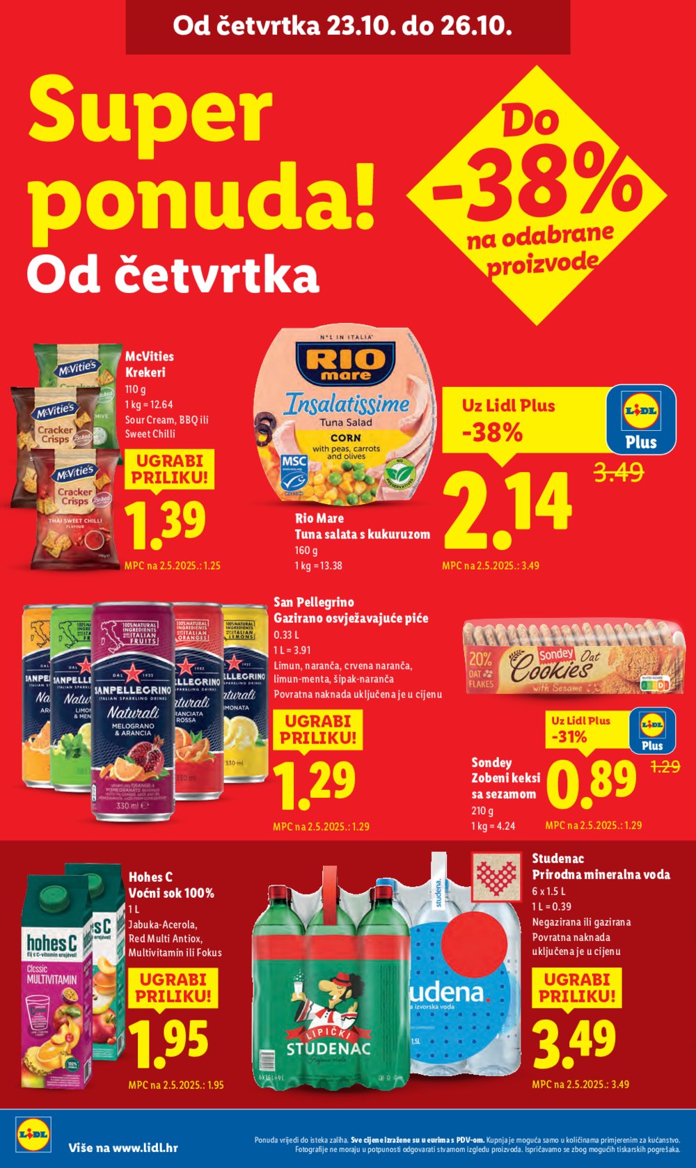 Lidl katalog Super ponuda od ponedjeljka 20.10.-26.10.2025.
