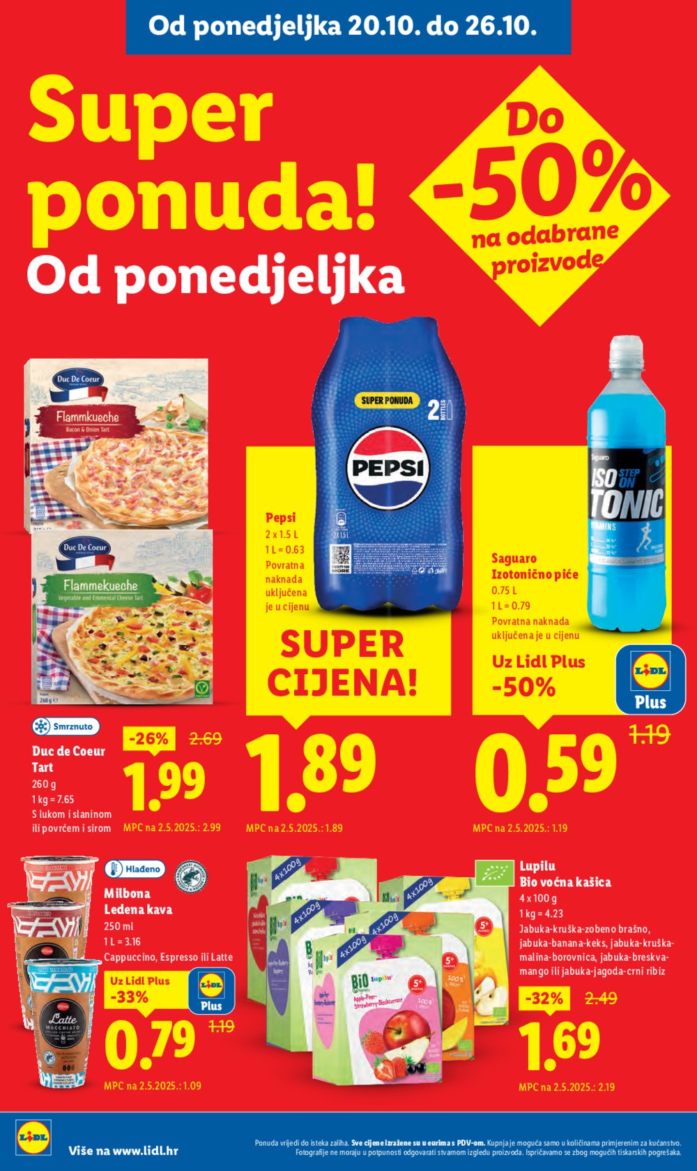 Lidl katalog Super ponuda od ponedjeljka 20.10.-26.10.2025.