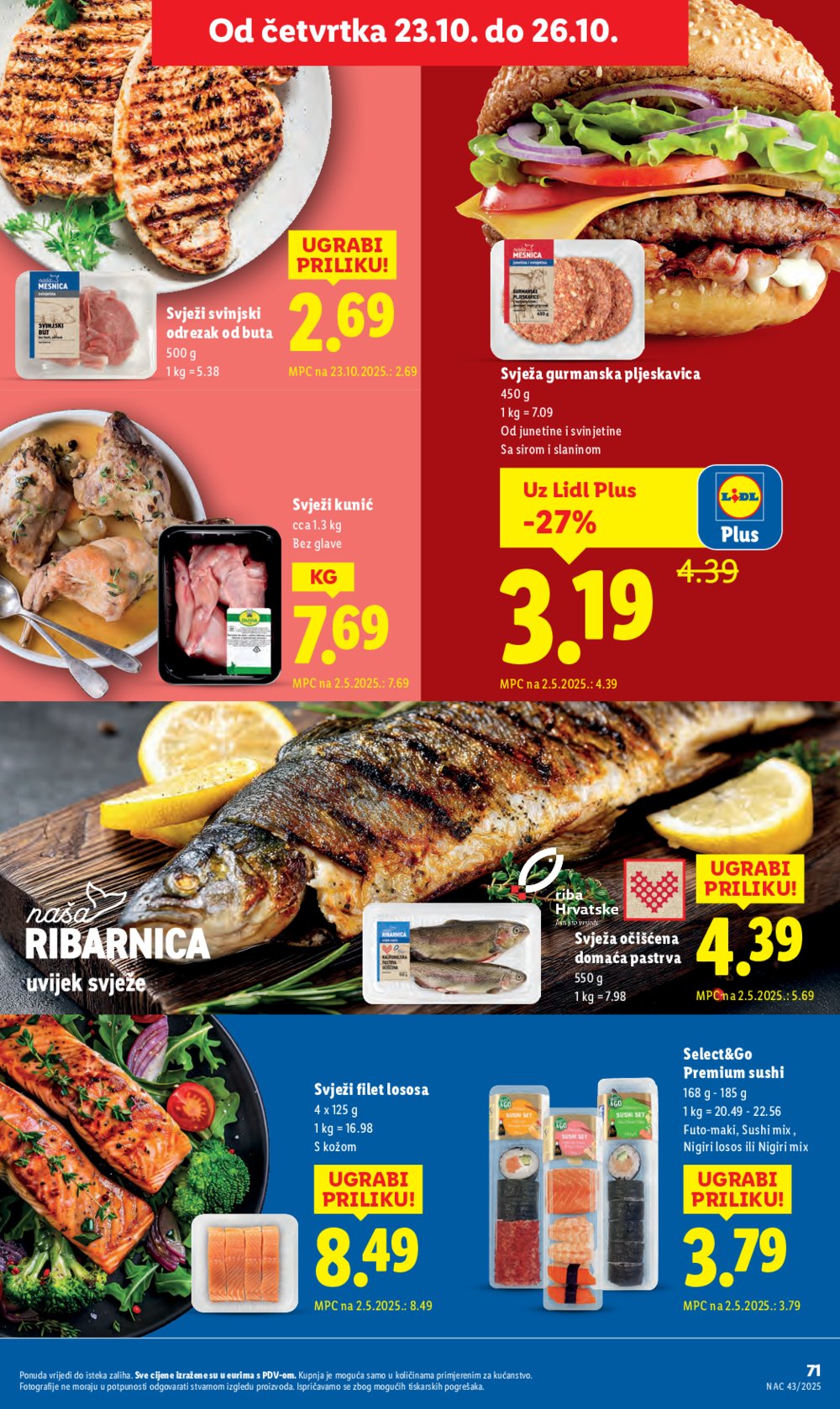 Lidl katalog Super ponuda od ponedjeljka 20.10.-26.10.2025.