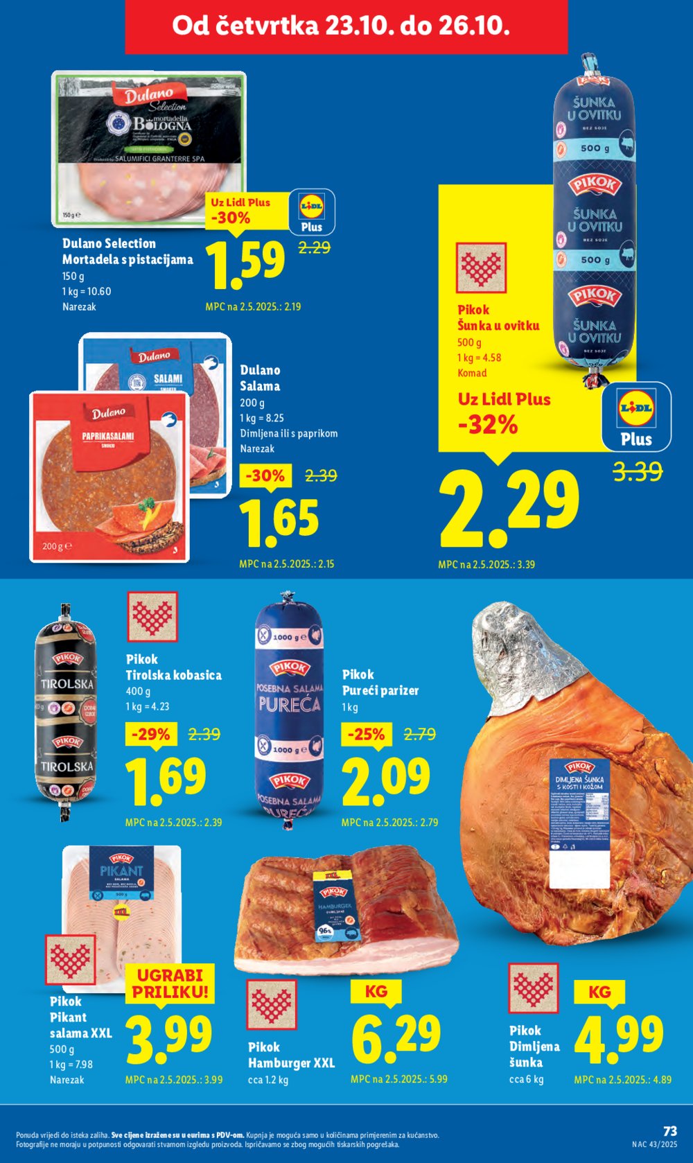 Lidl katalog Super ponuda od ponedjeljka 20.10.-26.10.2025.