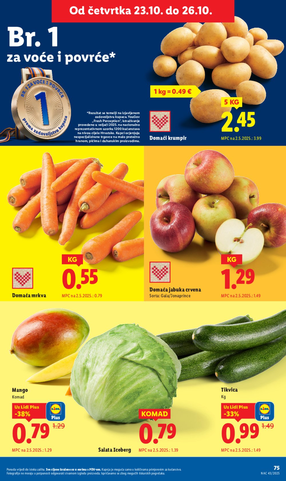 Lidl katalog Super ponuda od ponedjeljka 20.10.-26.10.2025.