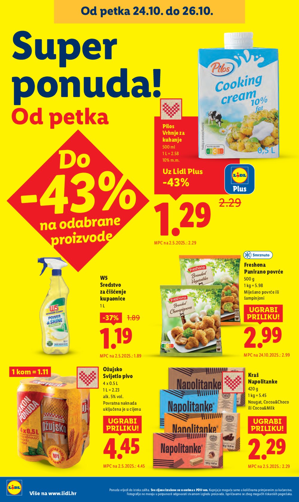 Lidl katalog Super ponuda od ponedjeljka 20.10.-26.10.2025.