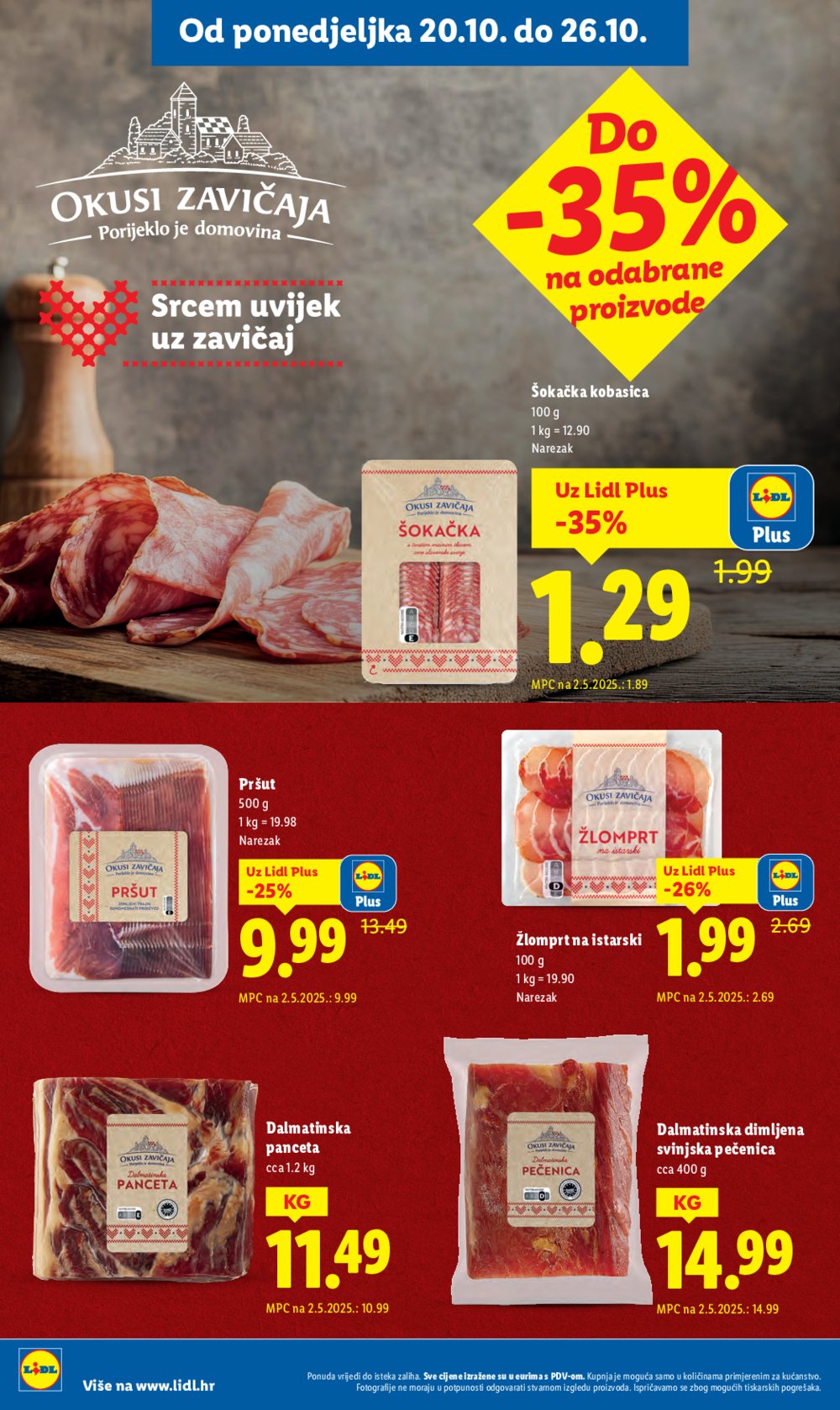 Lidl katalog Super ponuda od ponedjeljka 20.10.-26.10.2025.
