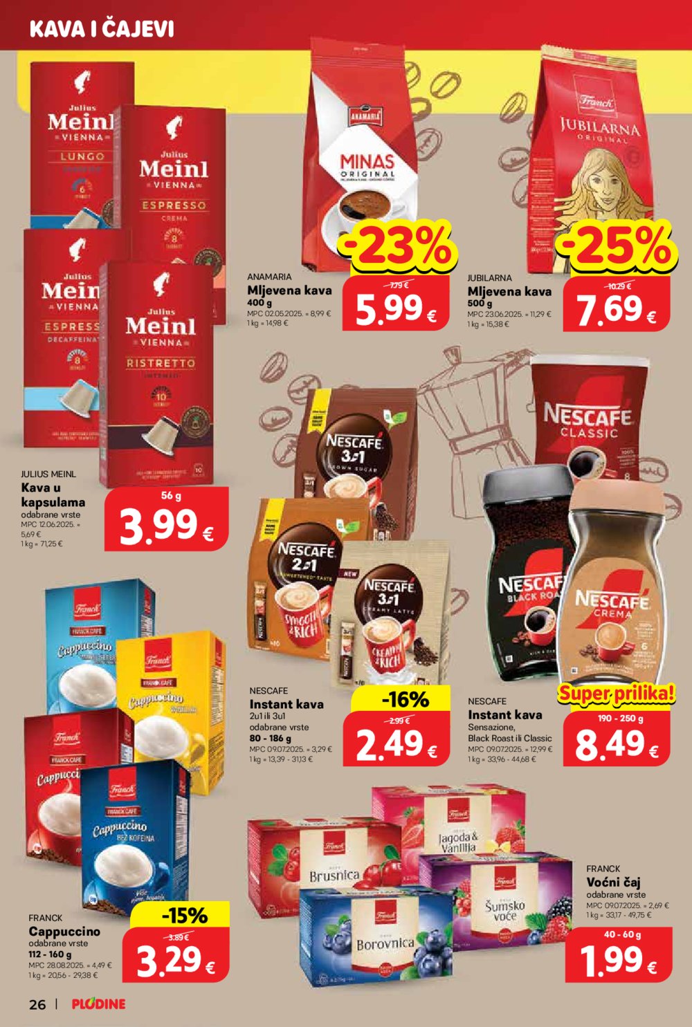 Plodine katalog Akcija 15.10. - 21.10.2025.