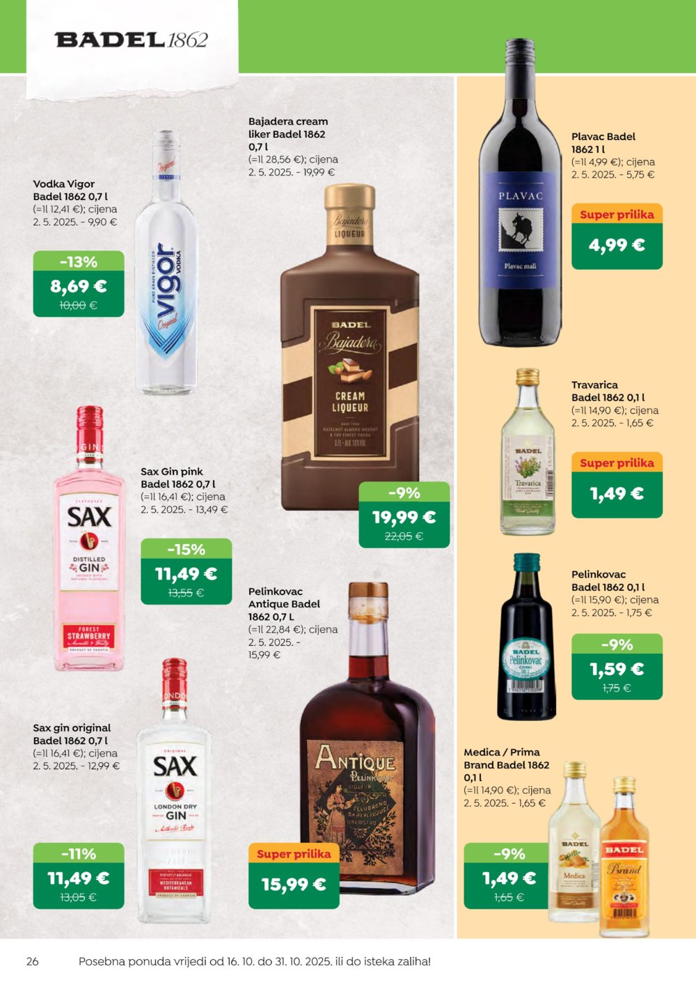 Robin katalog Akcija 16.10. - 31.10.2025.