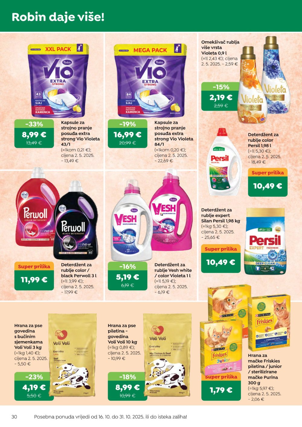 Robin katalog Akcija 16.10. - 31.10.2025.