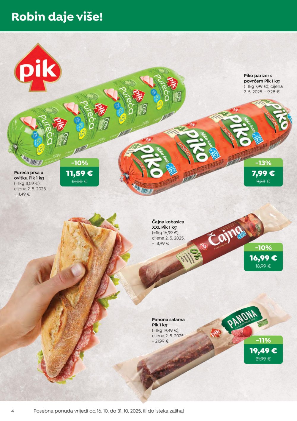 Robin katalog Akcija 16.10. - 31.10.2025.