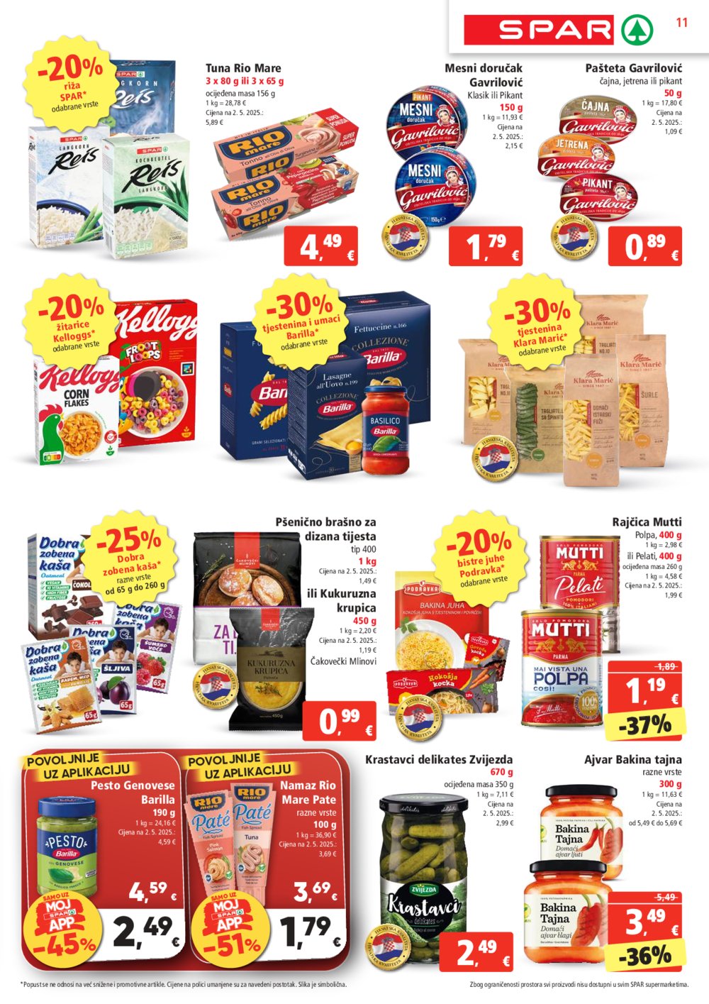 SPAR katalog Akcija 15.10. - 21.10.2025.