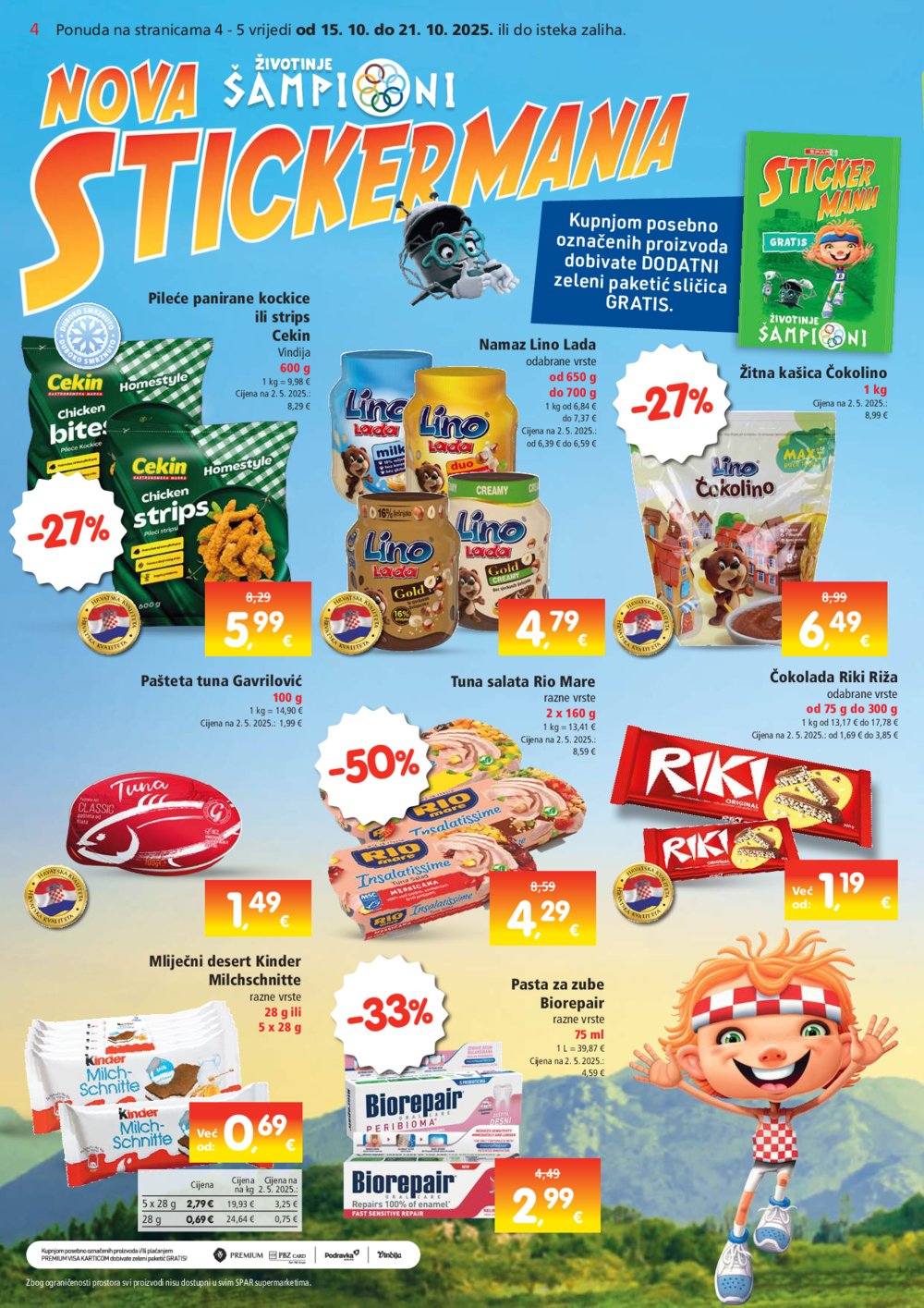 SPAR katalog Akcija 15.10. - 21.10.2025.