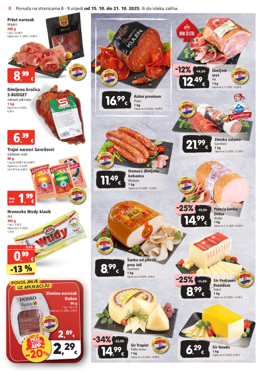SPAR katalog Akcija 15.10. - 21.10.2025.