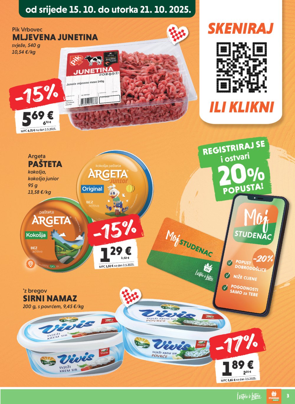 Studenac katalog Moj Studenac 15.10. - 21.10.2025.
