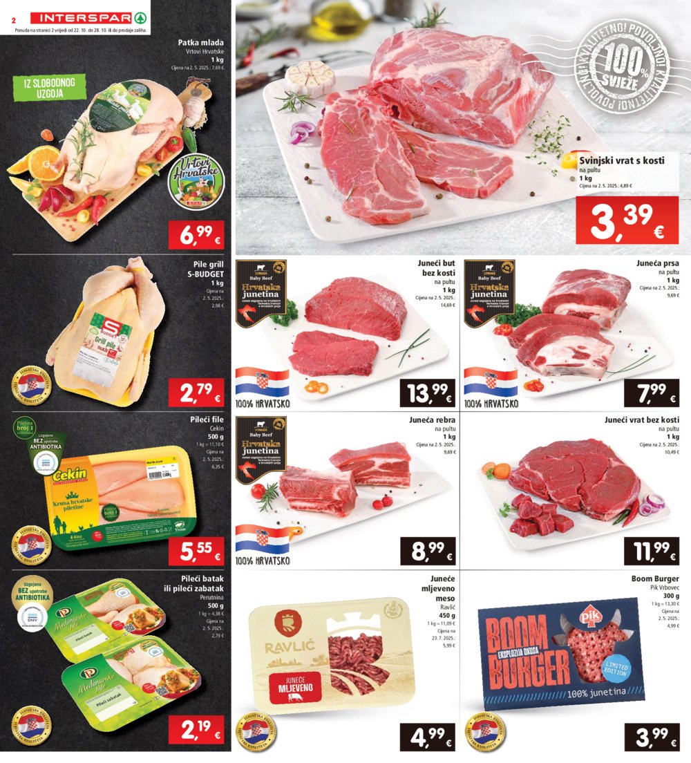 INTERSPAR katalog Akcija 22.10.-28.10.2025.