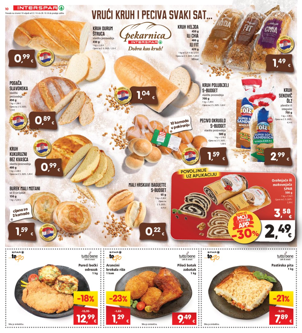 INTERSPAR katalog Akcija 22.10.-28.10.2025.