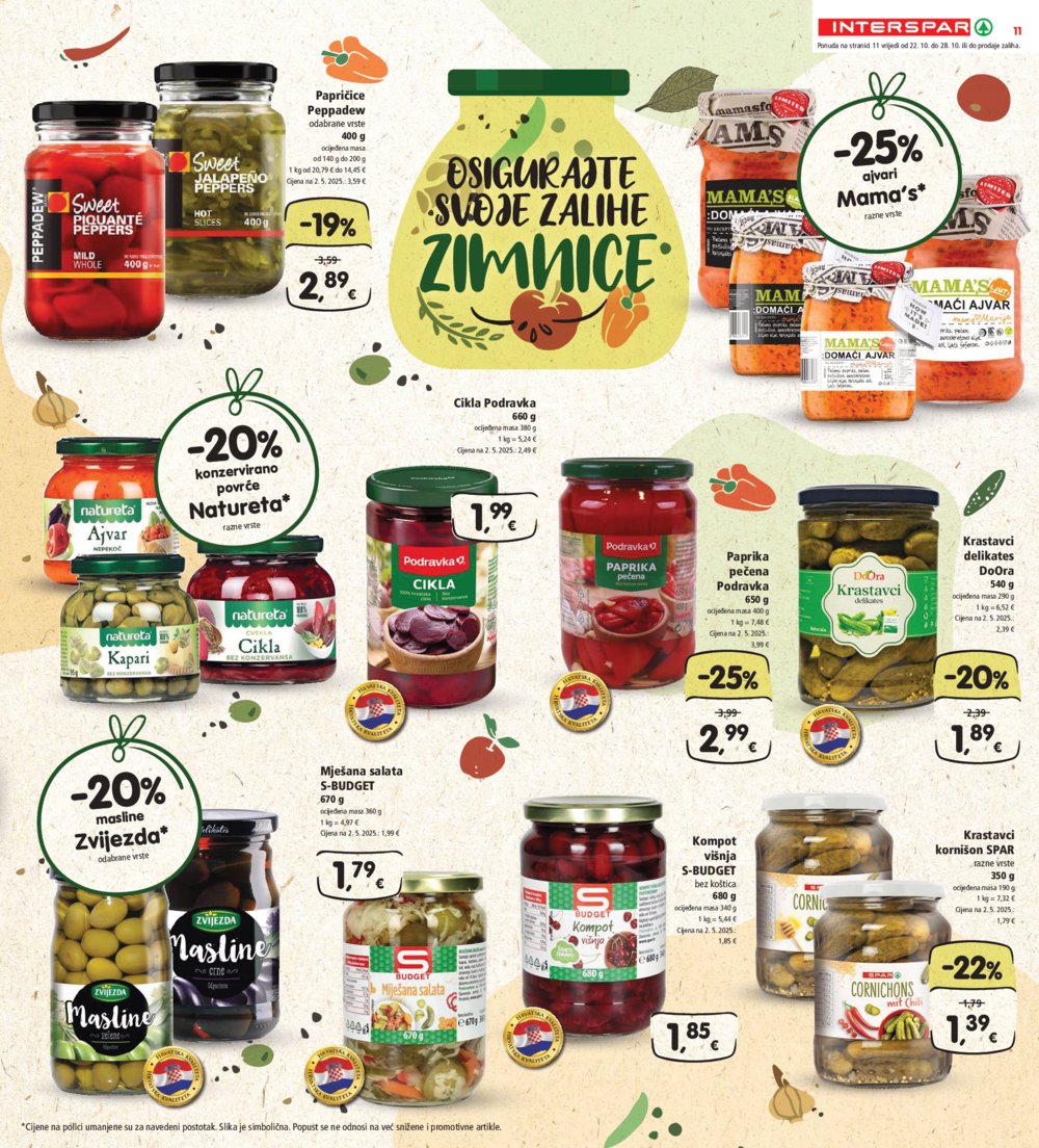 INTERSPAR katalog Akcija 22.10.-28.10.2025.