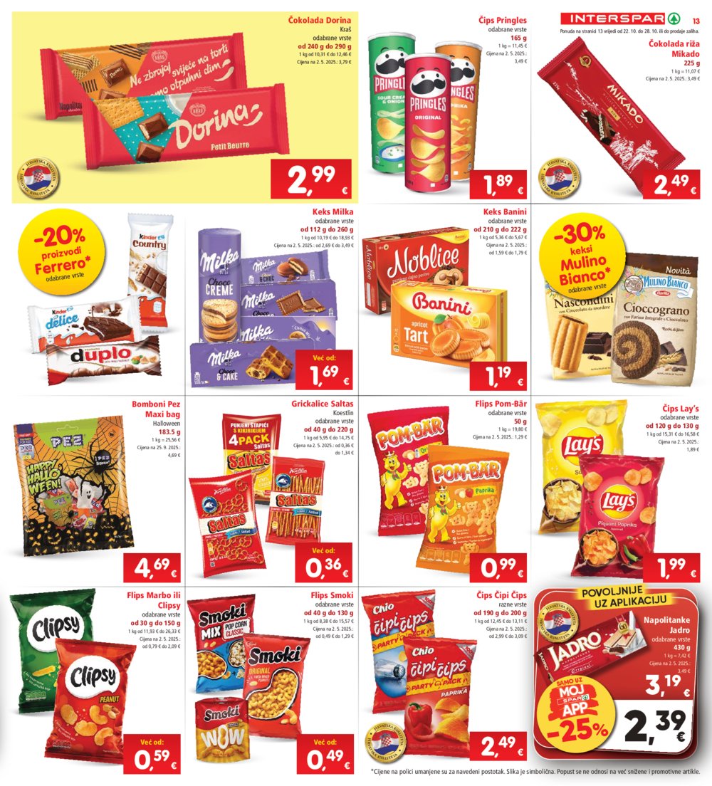 INTERSPAR katalog Akcija 22.10.-28.10.2025.