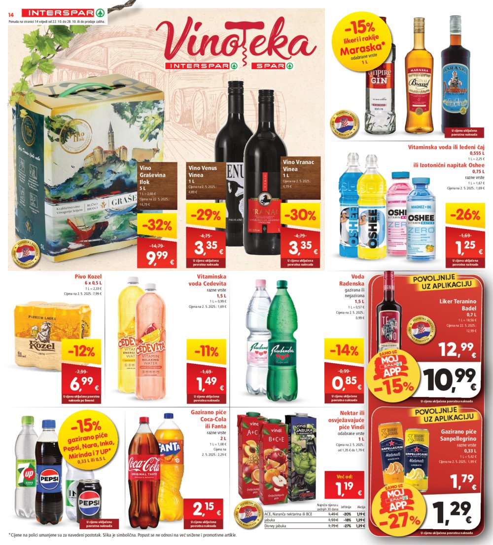 INTERSPAR katalog Akcija 22.10.-28.10.2025.