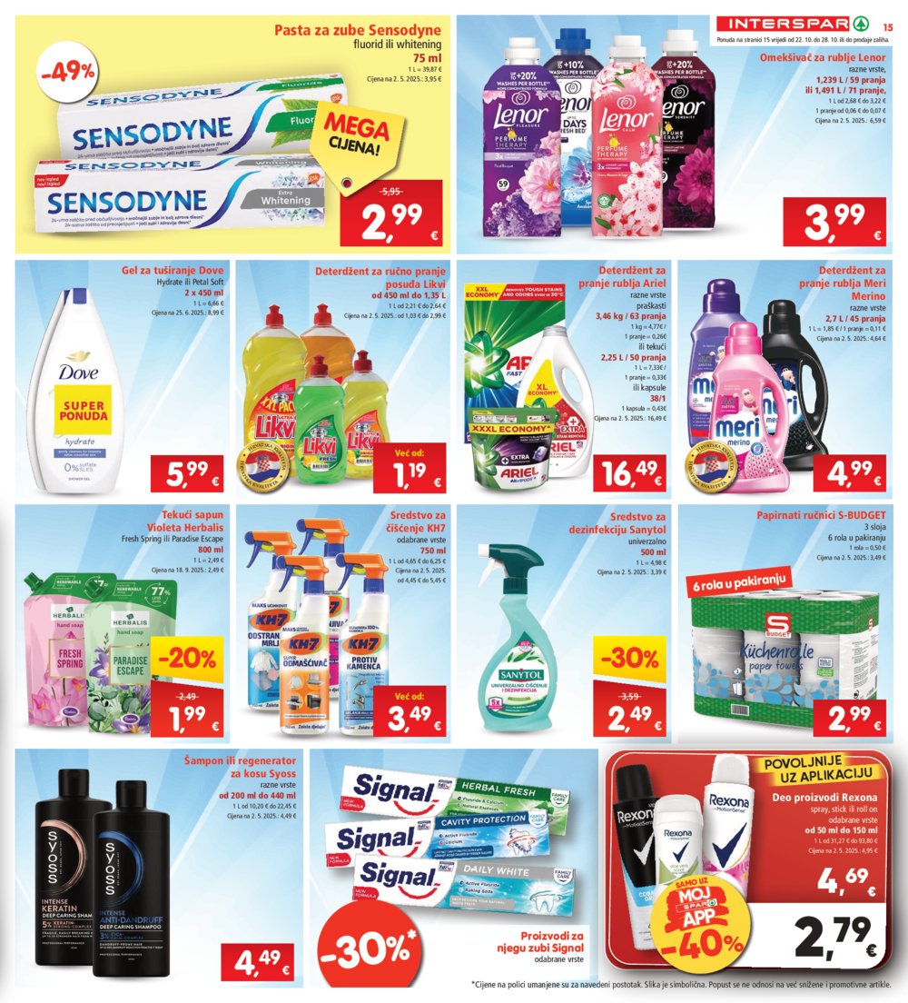INTERSPAR katalog Akcija 22.10.-28.10.2025.