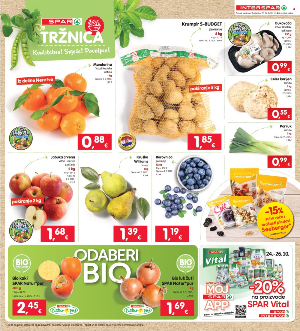INTERSPAR katalog Akcija 22.10.-28.10.2025.