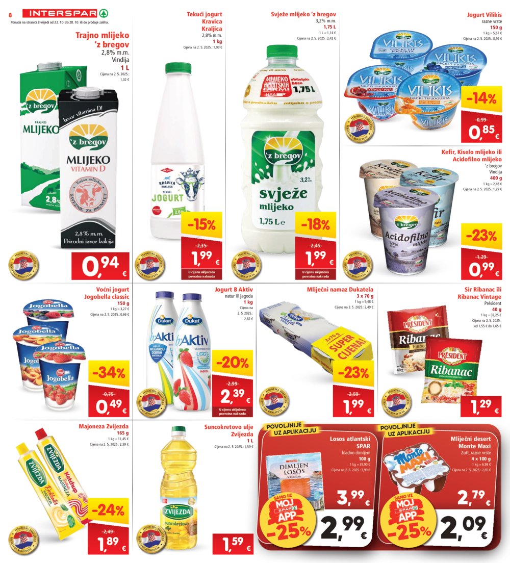 INTERSPAR katalog Akcija 22.10.-28.10.2025.