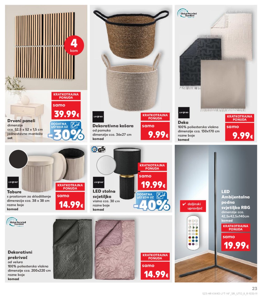 Kaufland katalog Akcija 22.10. - 28.10.2025. Ka, Si, Ri