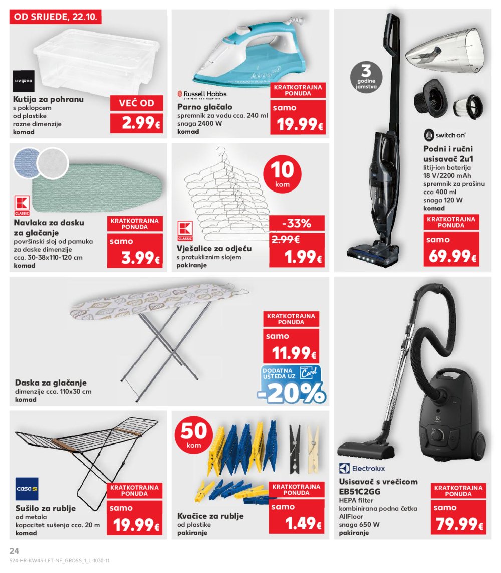 Kaufland katalog Akcija 22.10. - 28.10.2025. Ka, Si, Ri
