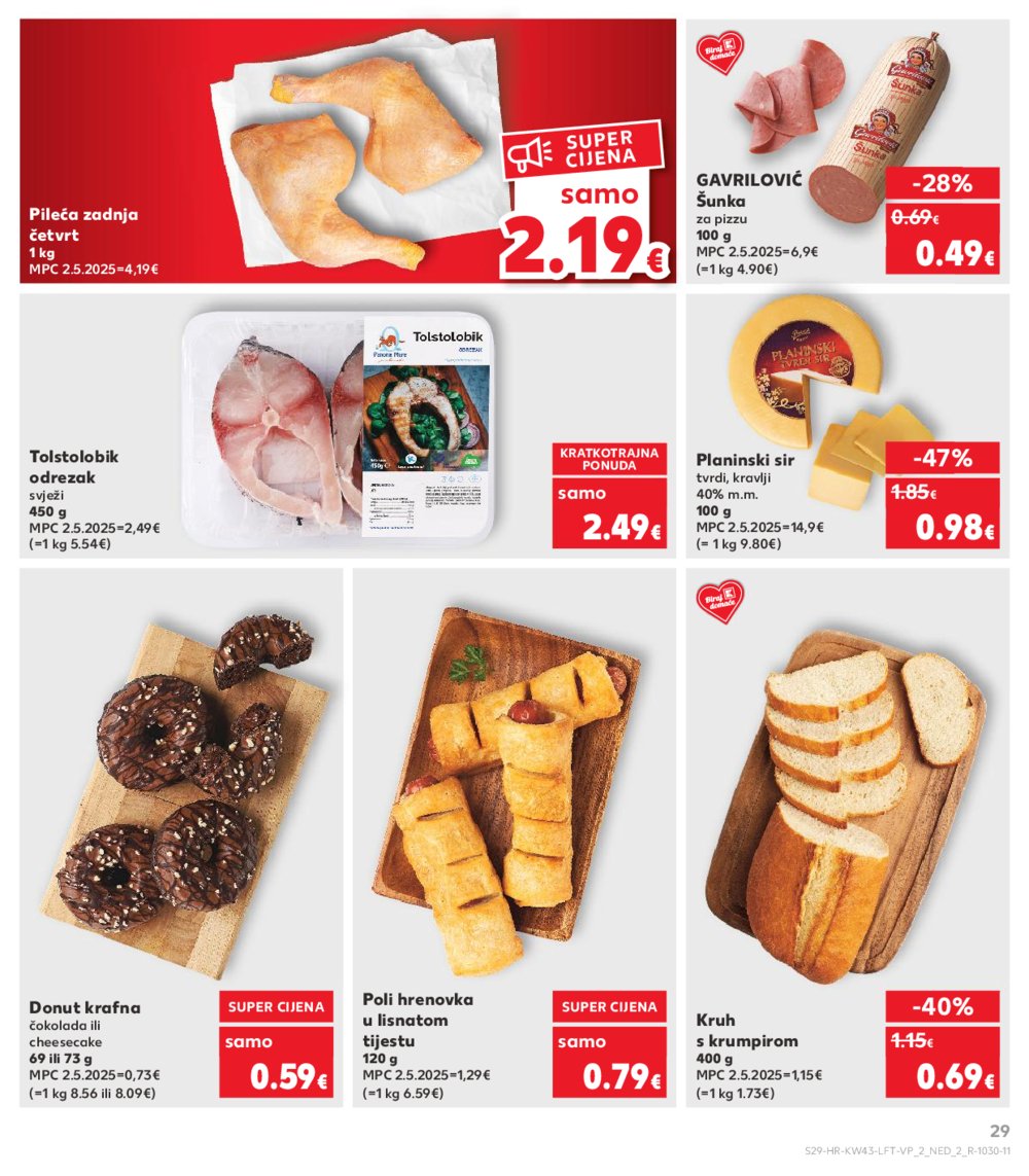 Kaufland katalog Akcija 22.10. - 28.10.2025. Ka, Si, Ri