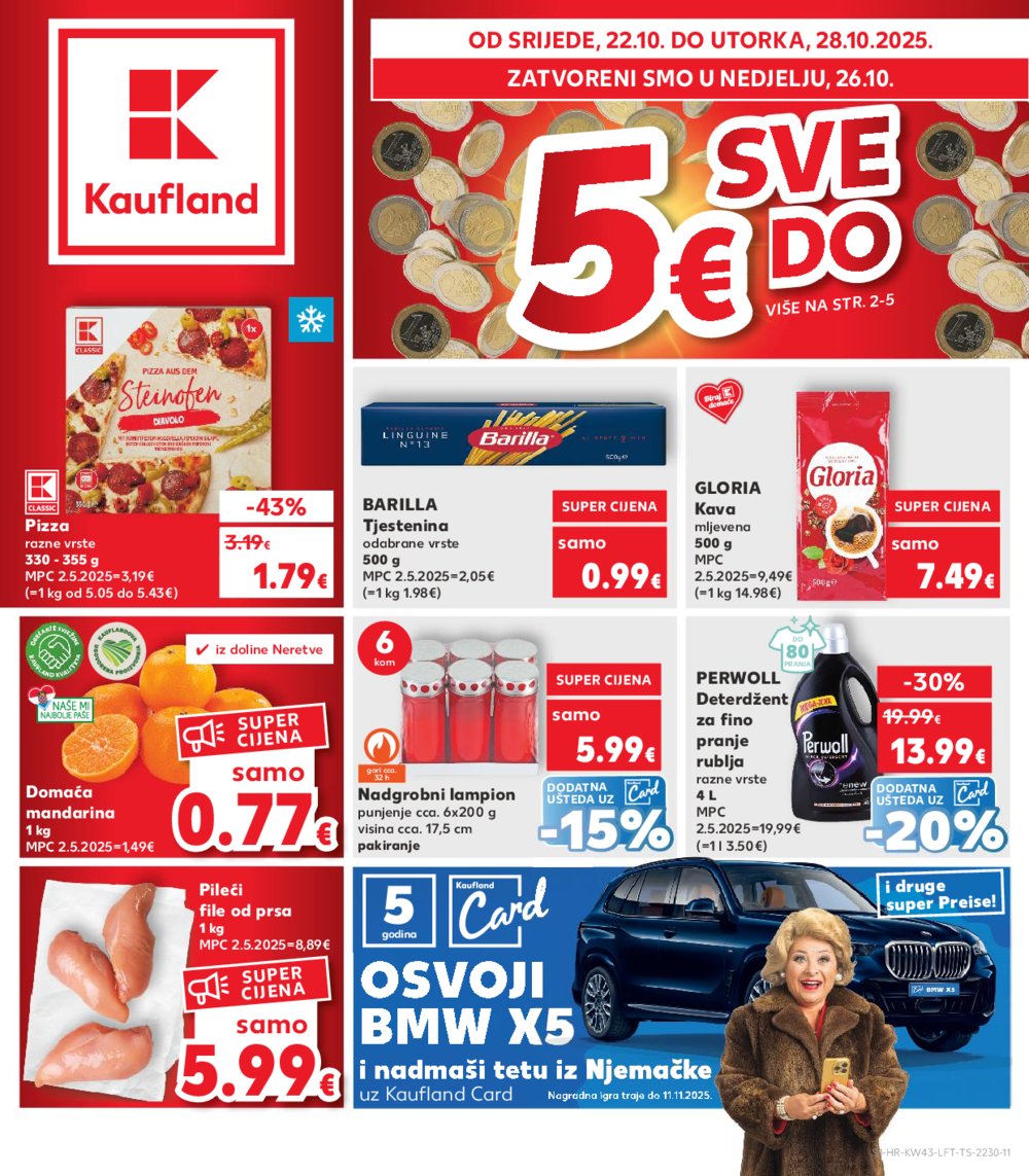 Kaufland katalog Akcija 22.10. - 28.10.2025. VG, Po, Ro, Vo, Vu, DS, Ma, Iv