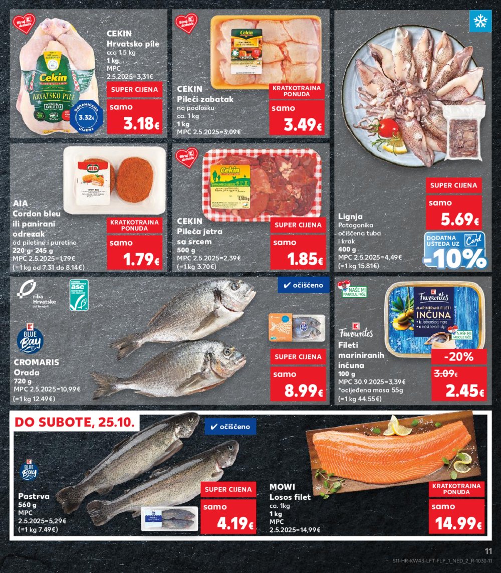Kaufland katalog Akcija 22.10. - 28.10.2025. VG, Po, Ro, Vo, Vu, DS, Ma, Iv