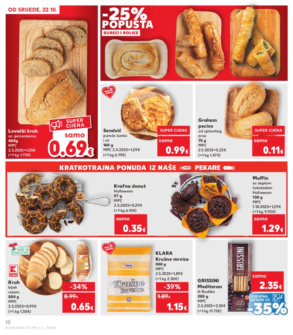 Kaufland katalog Akcija 22.10. - 28.10.2025. VG, Po, Ro, Vo, Vu, DS, Ma, Iv