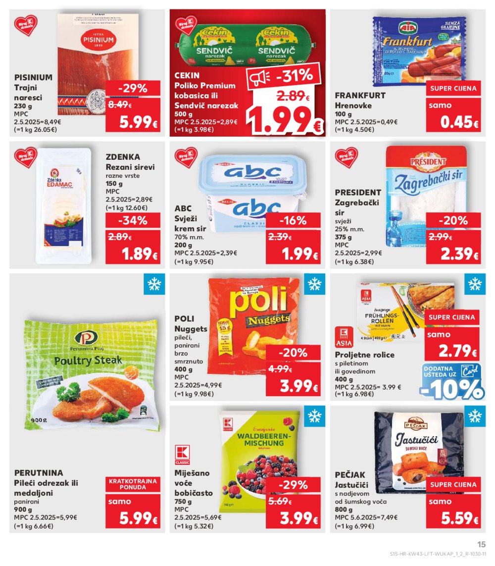 Kaufland katalog Akcija 22.10. - 28.10.2025. VG, Po, Ro, Vo, Vu, DS, Ma, Iv
