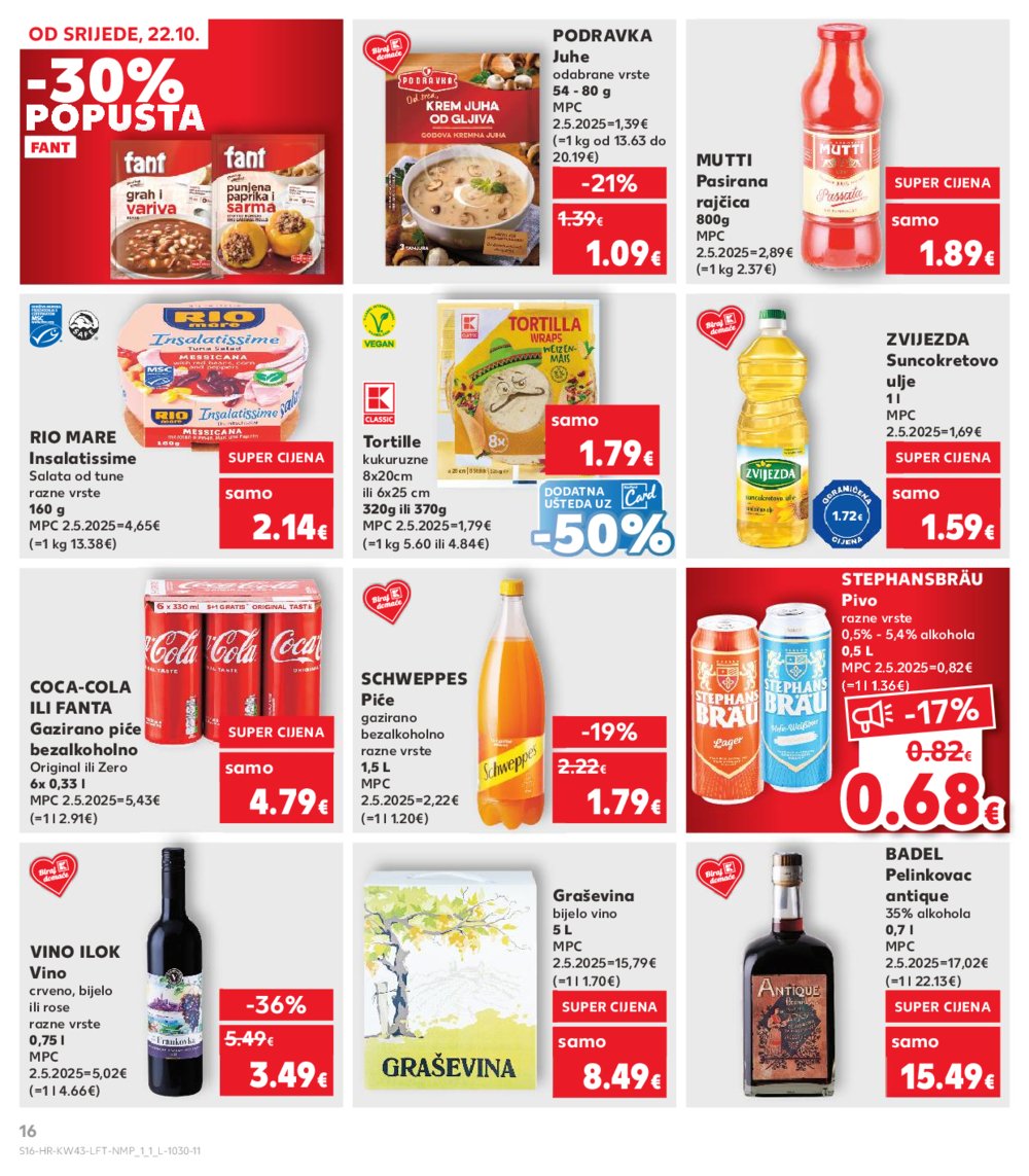 Kaufland katalog Akcija 22.10. - 28.10.2025. VG, Po, Ro, Vo, Vu, DS, Ma, Iv