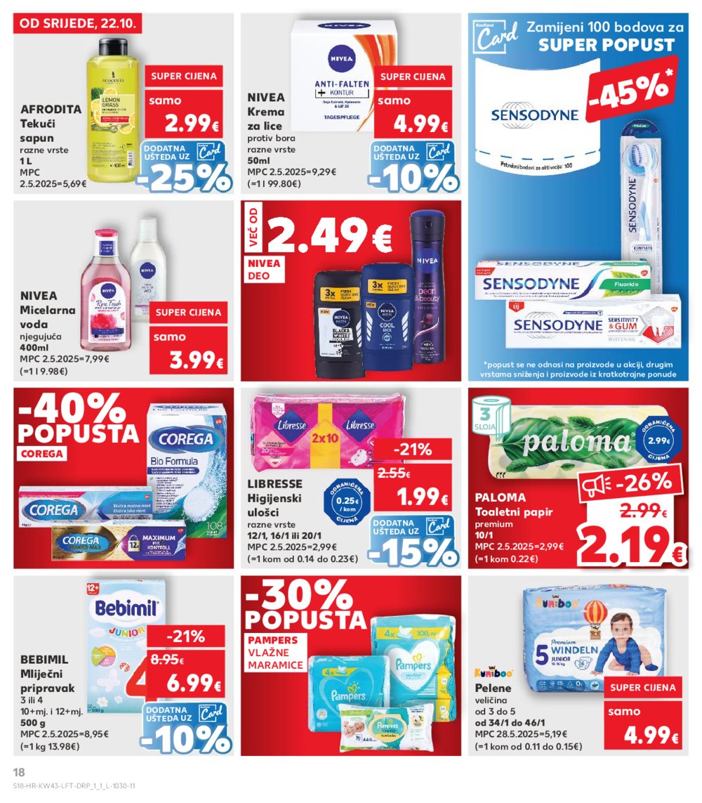 Kaufland katalog Akcija 22.10. - 28.10.2025. VG, Po, Ro, Vo, Vu, DS, Ma, Iv