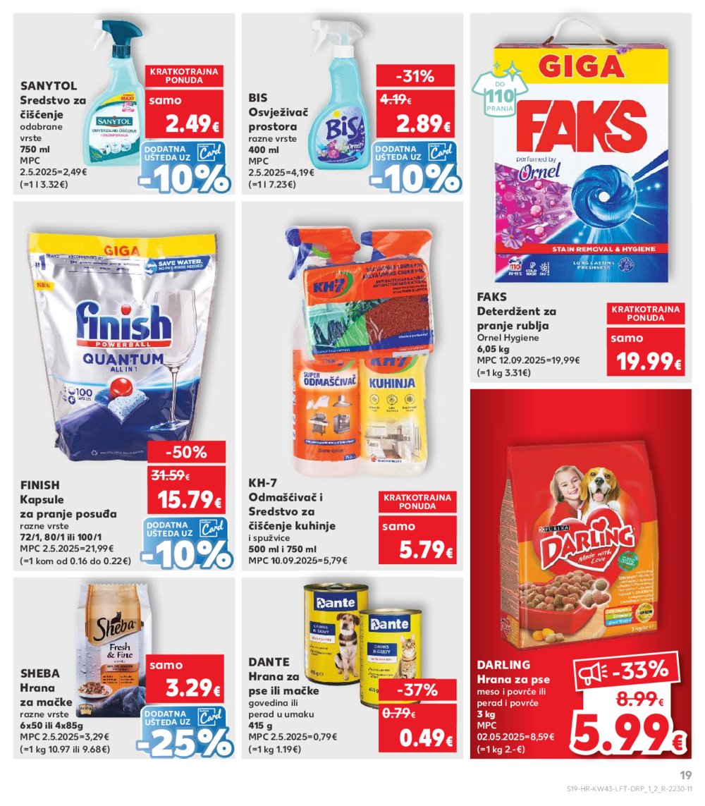 Kaufland katalog Akcija 22.10. - 28.10.2025. VG, Po, Ro, Vo, Vu, DS, Ma, Iv