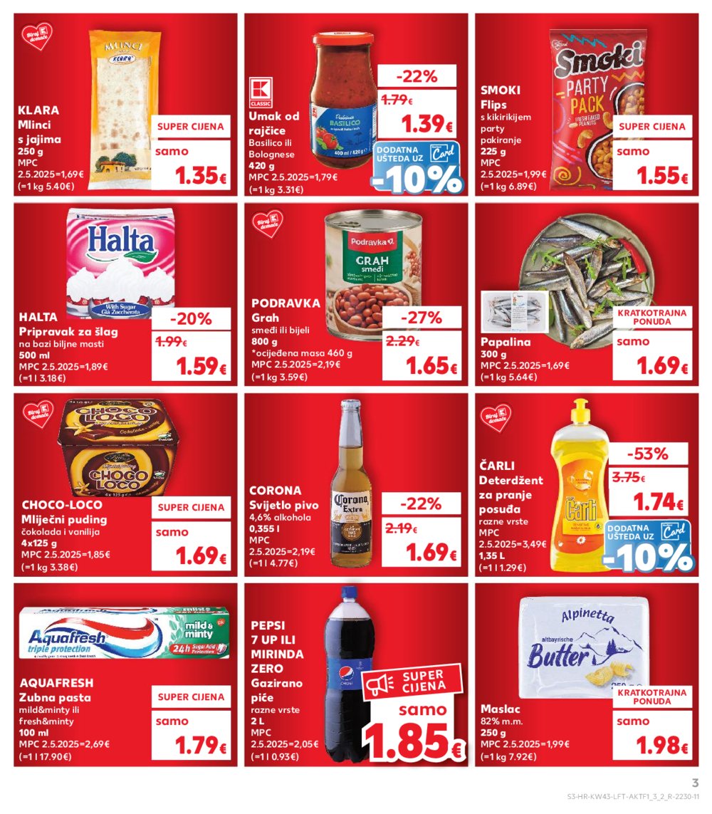 Kaufland katalog Akcija 22.10. - 28.10.2025. VG, Po, Ro, Vo, Vu, DS, Ma, Iv