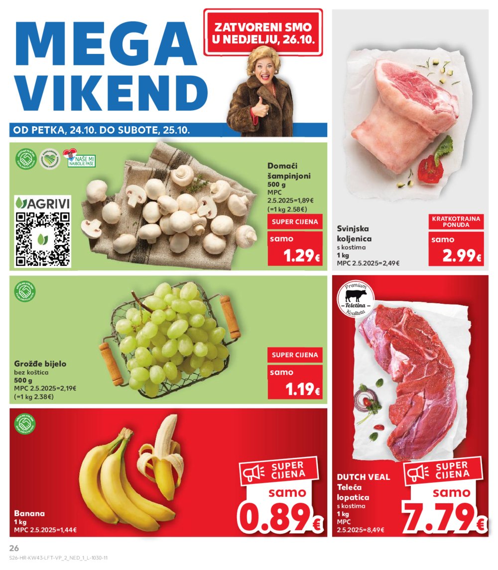 Kaufland katalog Akcija 22.10. - 28.10.2025. VG, Po, Ro, Vo, Vu, DS, Ma, Iv
