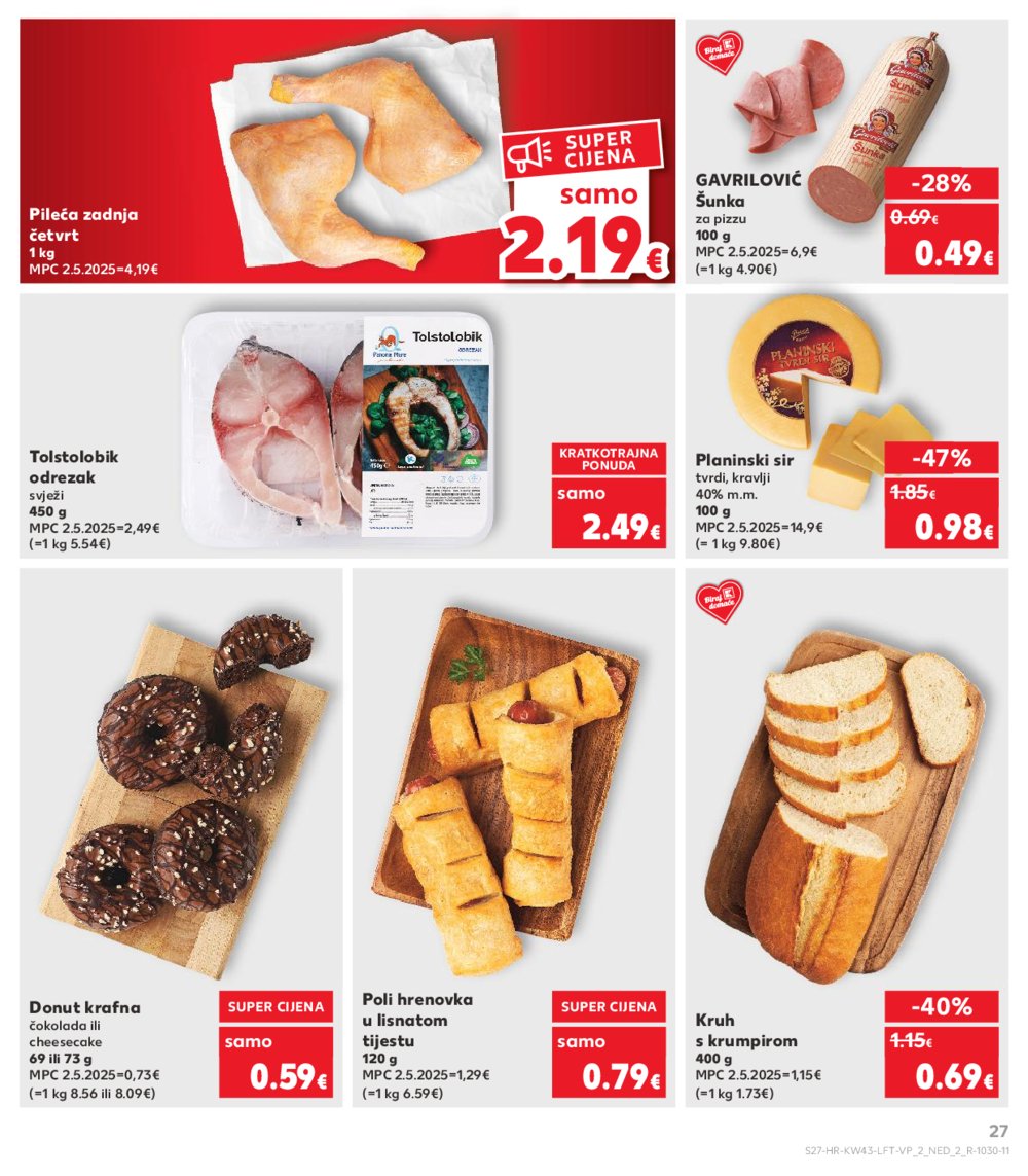 Kaufland katalog Akcija 22.10. - 28.10.2025. VG, Po, Ro, Vo, Vu, DS, Ma, Iv