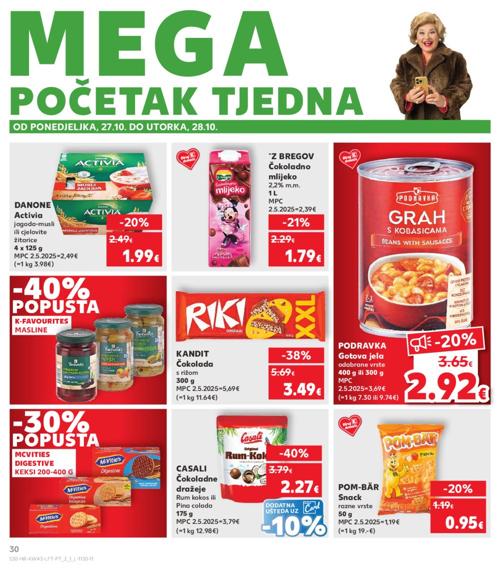 Kaufland katalog Akcija 22.10. - 28.10.2025. VG, Po, Ro, Vo, Vu, DS, Ma, Iv