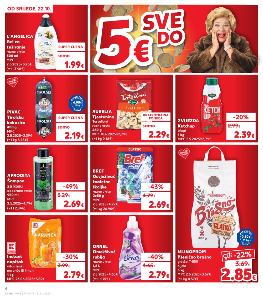 Kaufland katalog Akcija 22.10. - 28.10.2025. VG, Po, Ro, Vo, Vu, DS, Ma, Iv