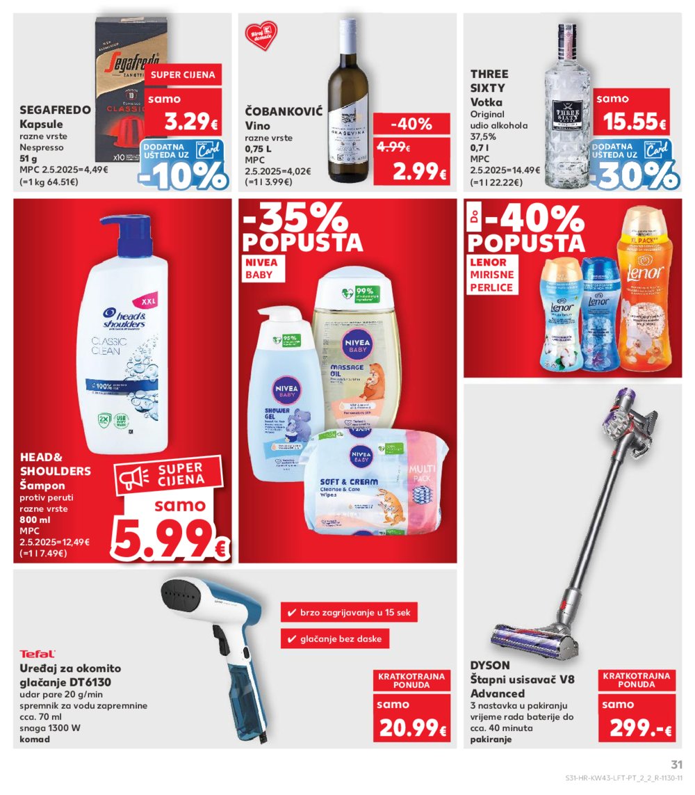 Kaufland katalog Akcija 22.10. - 28.10.2025. VG, Po, Ro, Vo, Vu, DS, Ma, Iv