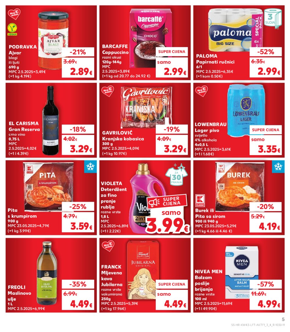 Kaufland katalog Akcija 22.10. - 28.10.2025. VG, Po, Ro, Vo, Vu, DS, Ma, Iv