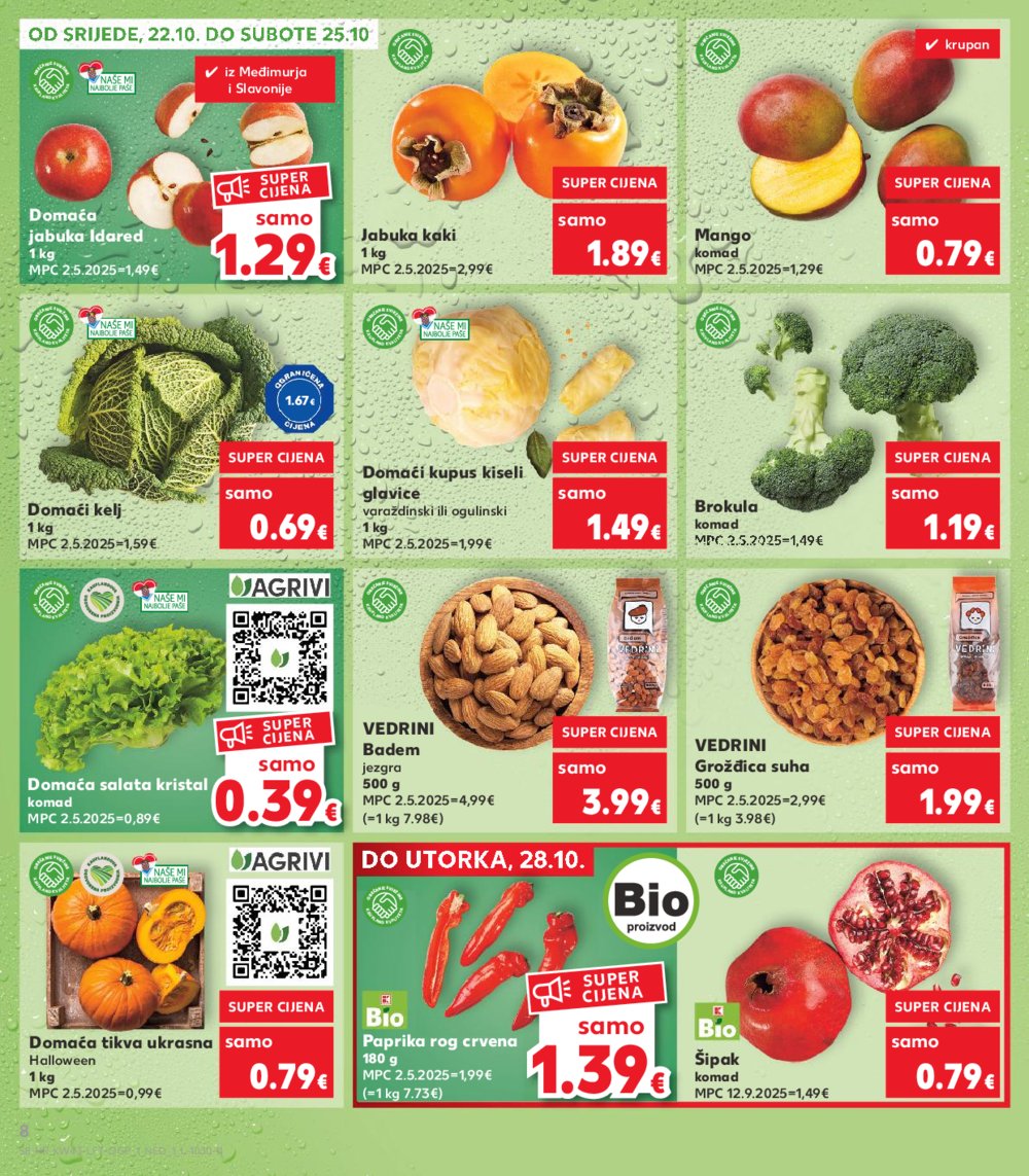 Kaufland katalog Akcija 22.10. - 28.10.2025. VG, Po, Ro, Vo, Vu, DS, Ma, Iv
