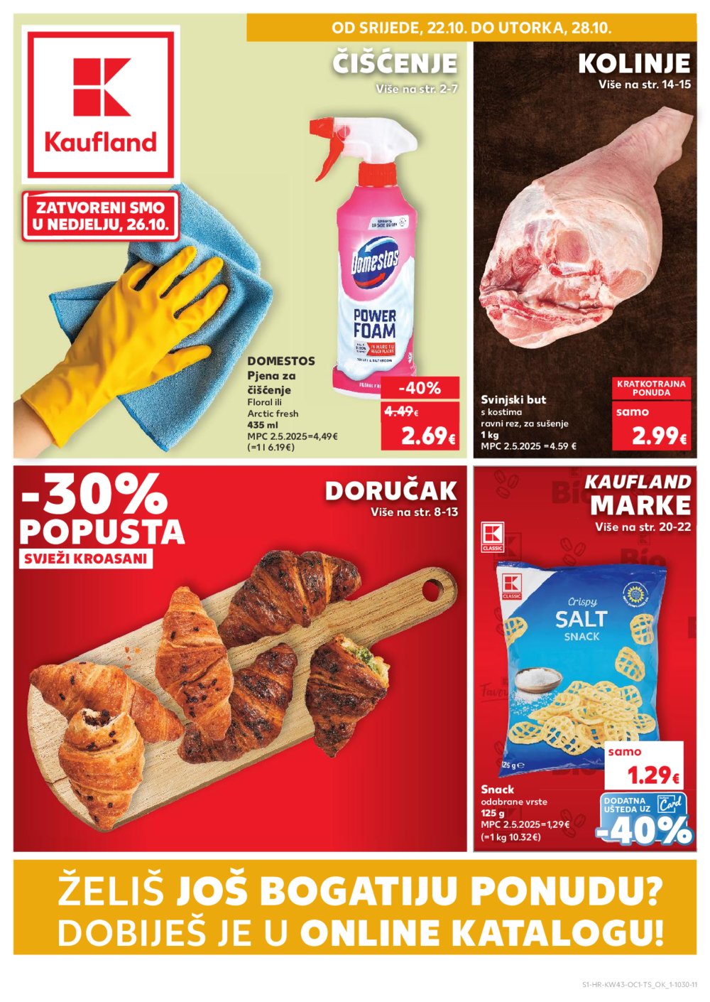 Kaufland katalog Robne marke 22.10. - 28.10.2025. Odabrane poslovnice