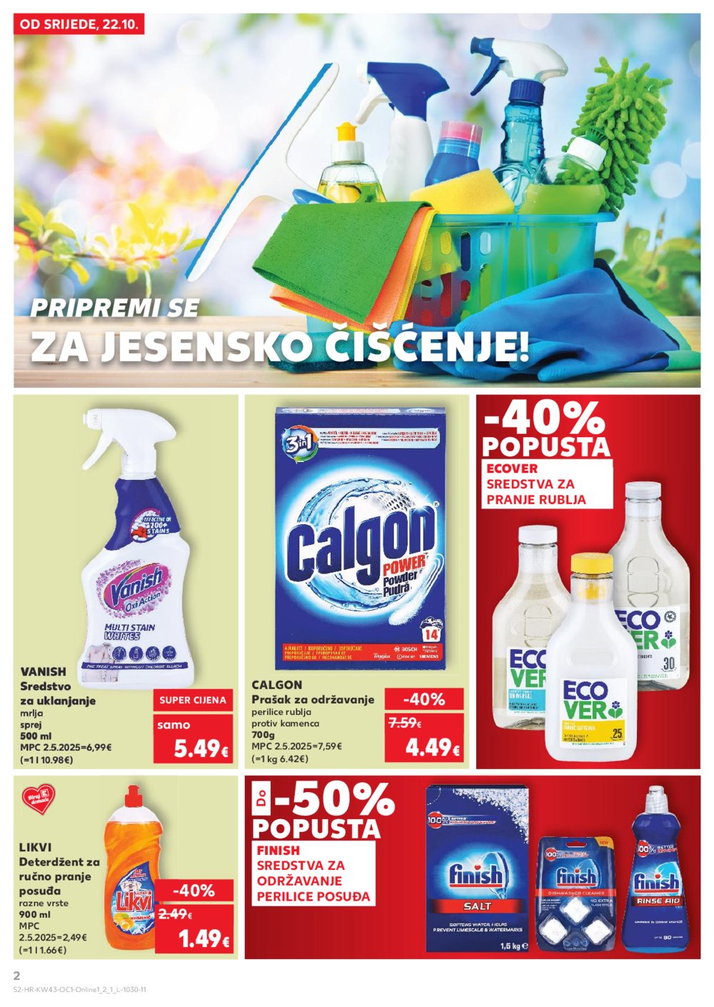 Kaufland katalog Robne marke 22.10. - 28.10.2025. Odabrane poslovnice